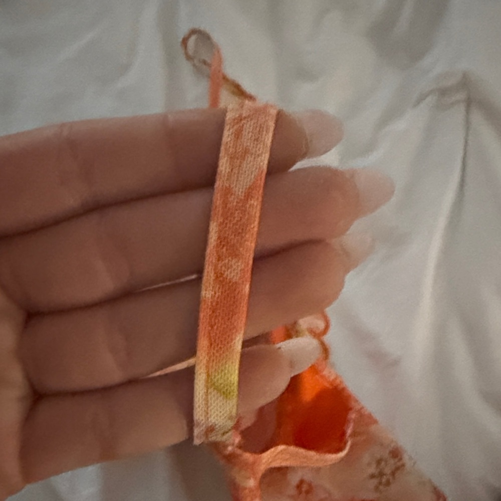 Target Floral Ruffle Camisole - Orange & Pink - Picture 3 of 3